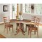 International Concepts Round 36 in Round Extension Dining Table with 4 Chairs, Distressed Oak, 36 in W, 48 in L, 29.3 in H K42-36RXT-C617-4 - alternate 2